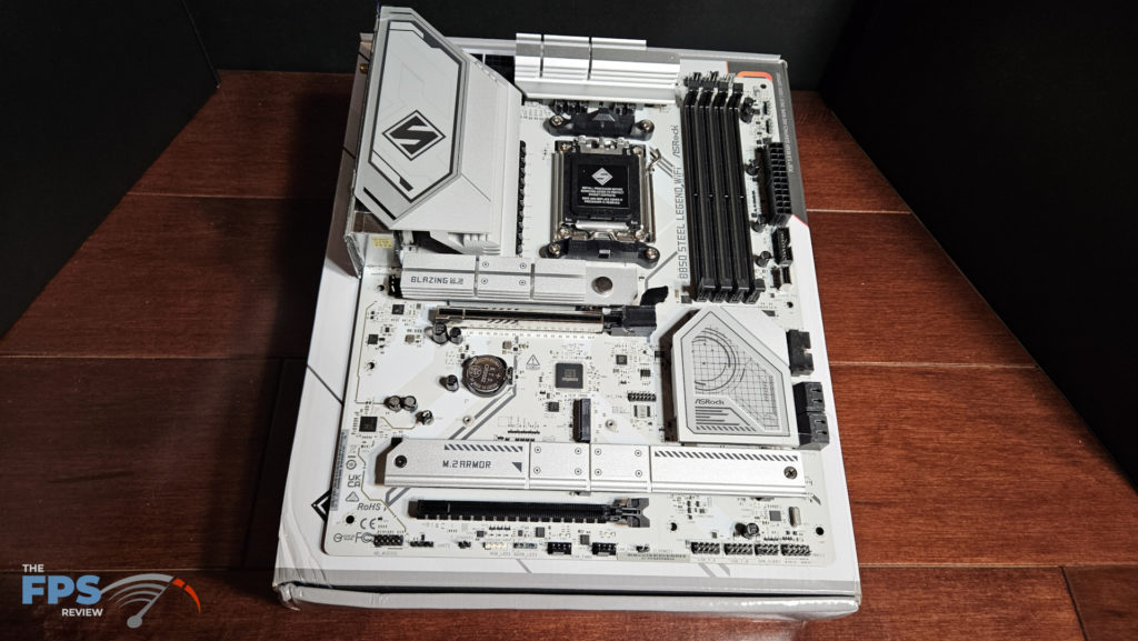 ASRock B850 Steel Legend WiFi motherboard: full board