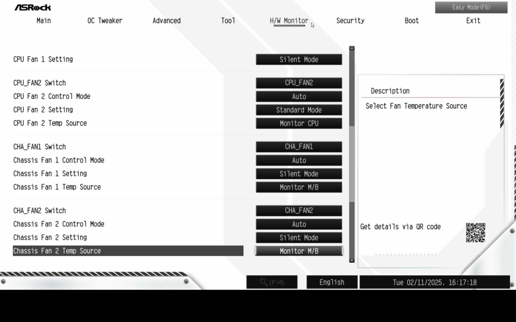 ASRock B850 Steel Legend WiFi motherboard: BIOS