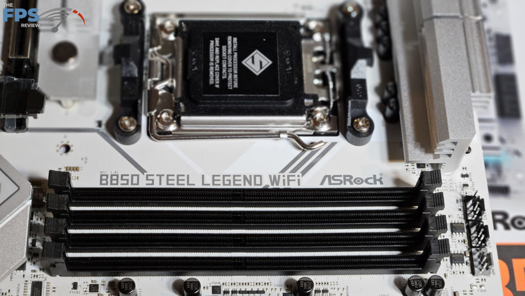 ASRock B850 Steel Legend WiFi motherboard: memory slots