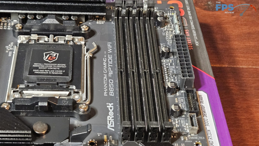 ASRock Phantom Gaming B850 RIPTIDE WiFi motherboard: socket