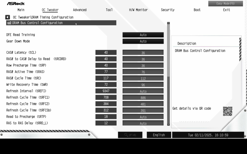 ASRock B850 Steel Legend WiFi motherboard: BIOS