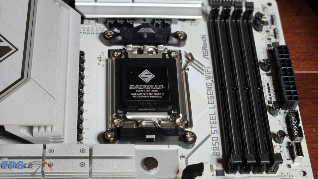 ASRock B850 Steel Legend WiFi motherboard: socket