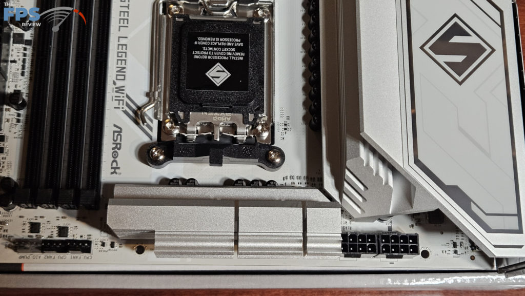 ASRock B850 Steel Legend WiFi motherboard: top headers