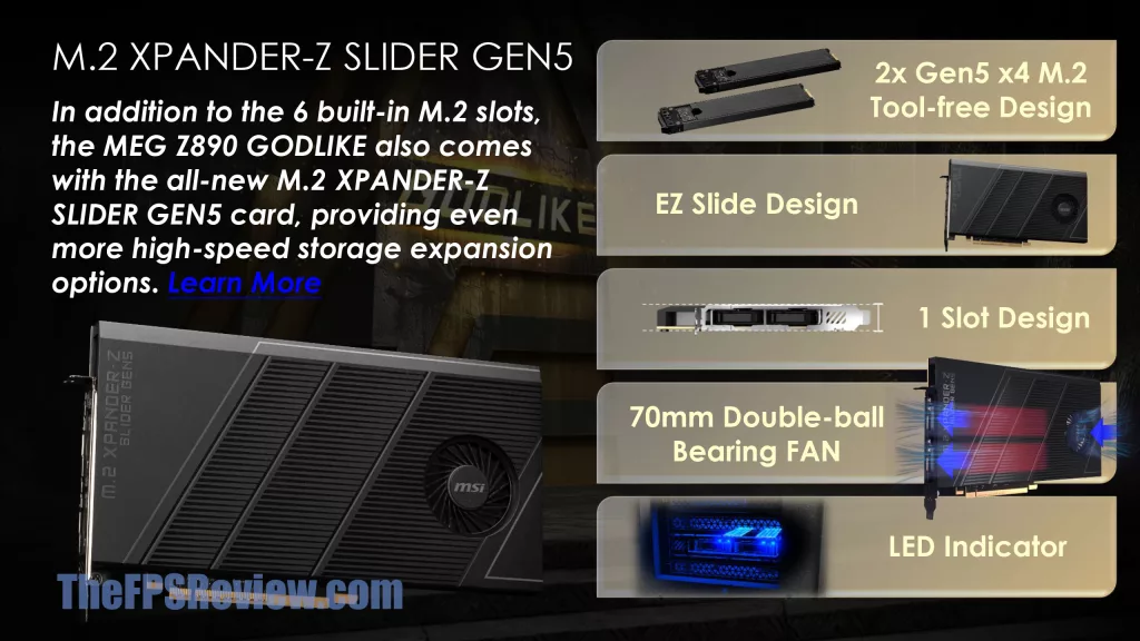 MSI MEG Z890 GODLIKE Press Deck