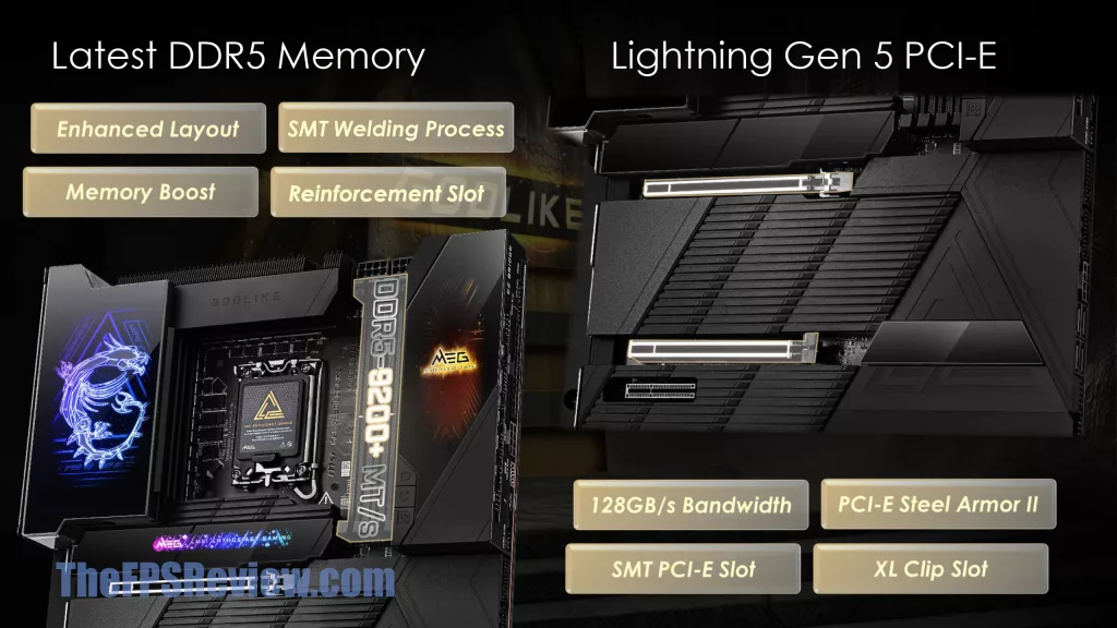 MSI MEG Z890 GODLIKE Press Deck