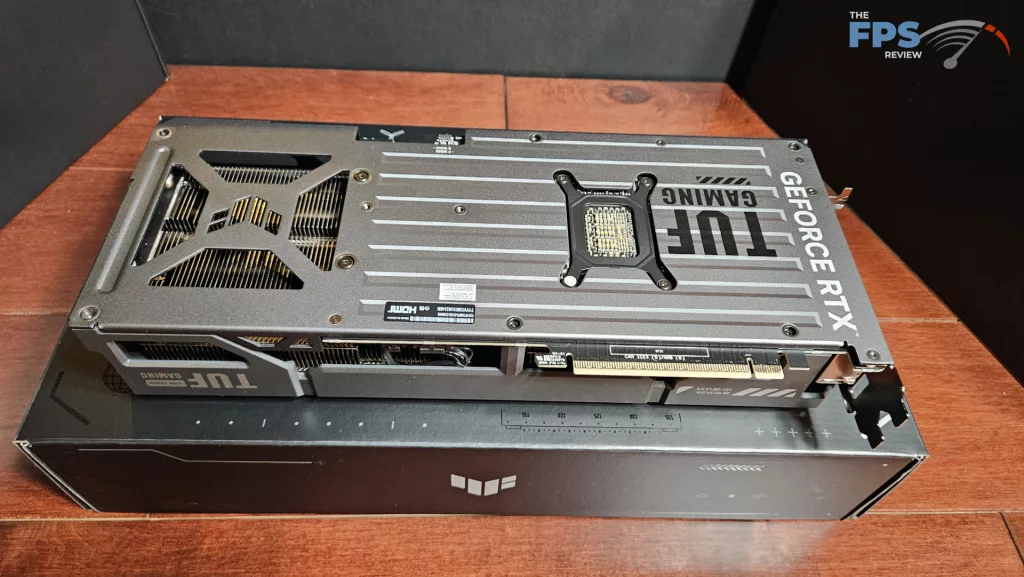 ASUS GeForce RTX 5070 TUF GAMING OC Edition : backplate