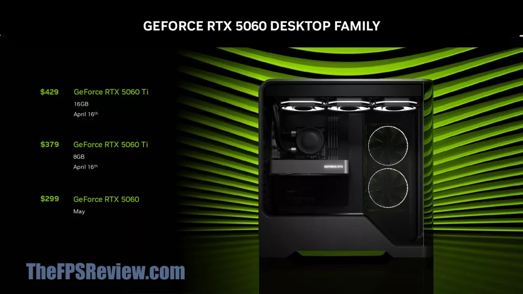 NVIDIA GeForce RTX 5060 Ti Press Deck