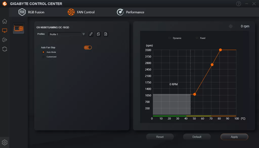 GIGABYTE Control Center software