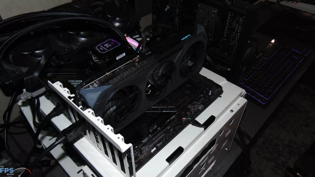GIGABYTE GeForce RTX 5060 Ti GAMING OC 16G Installed in Computer with RGB