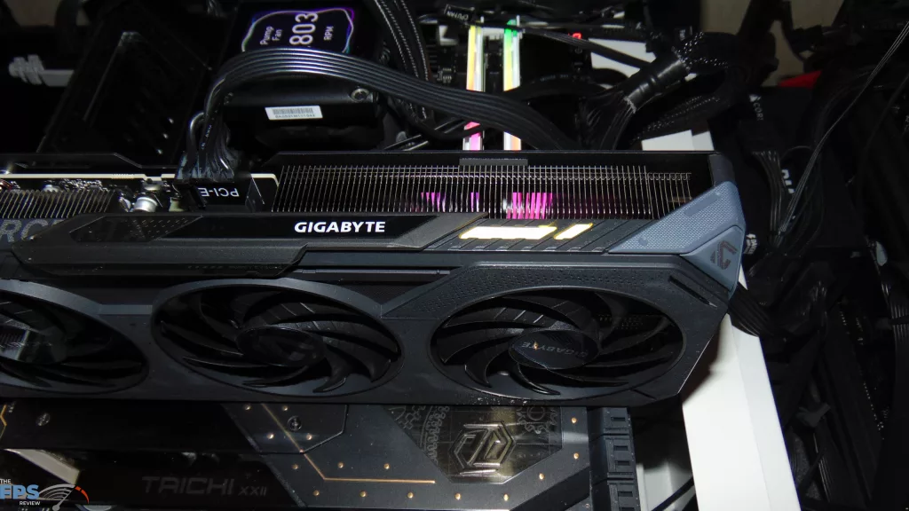 GIGABYTE GeForce RTX 5060 Ti GAMING OC 16G Installed in Computer with RGB