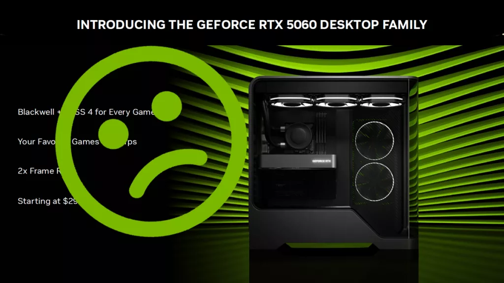 Sad Face GeForce RTX 5060