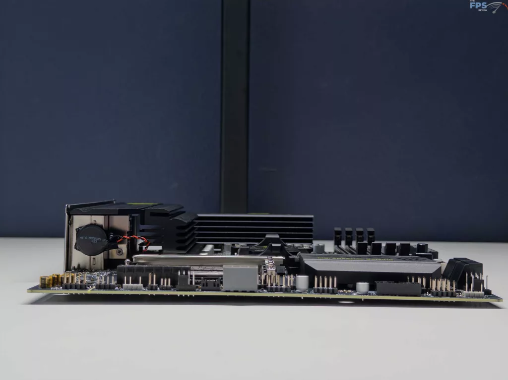 Side of motherboard