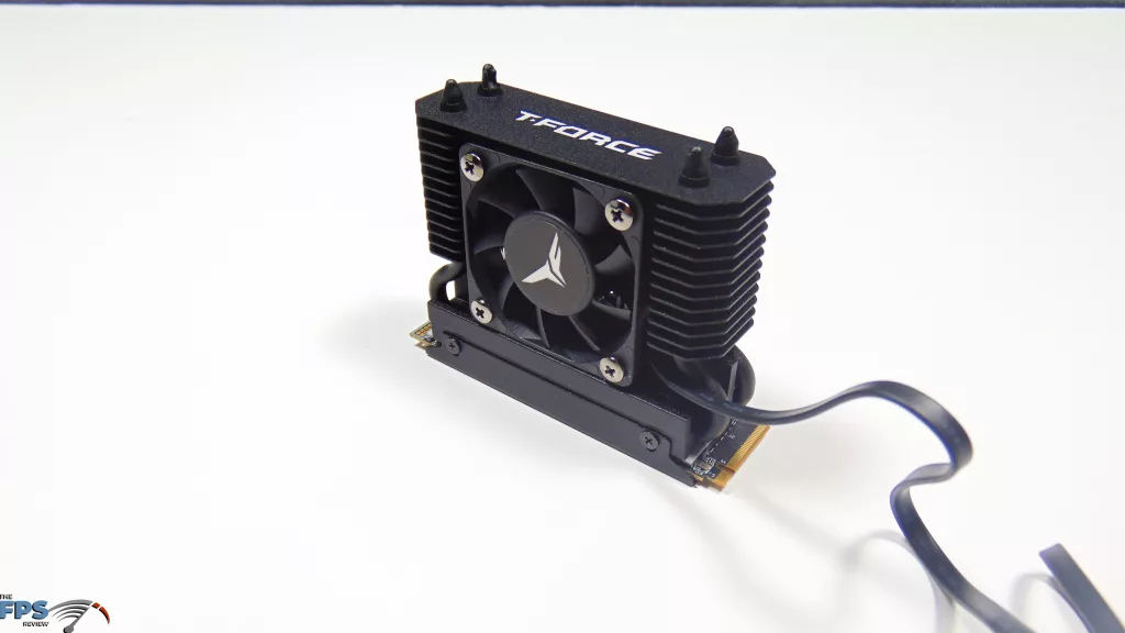 TEAMGROUP T-FORCE GE PRO AirFlow I 2TB PCIe Gen5 M.2 NVMe SSD Top Down Side View