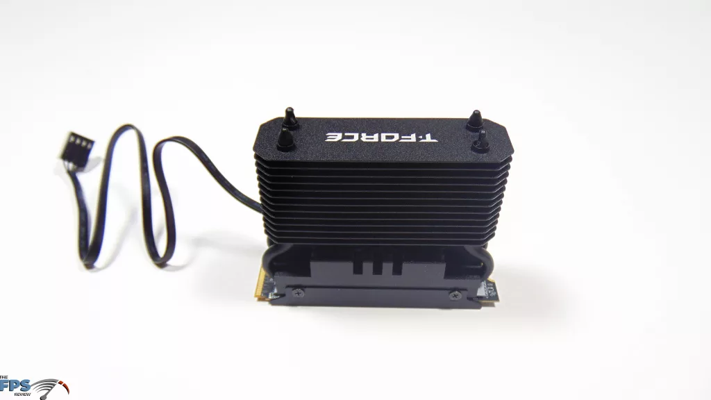 TEAMGROUP T-FORCE GE PRO AirFlow I 2TB PCIe Gen5 M.2 NVMe SSD Top Down Back View