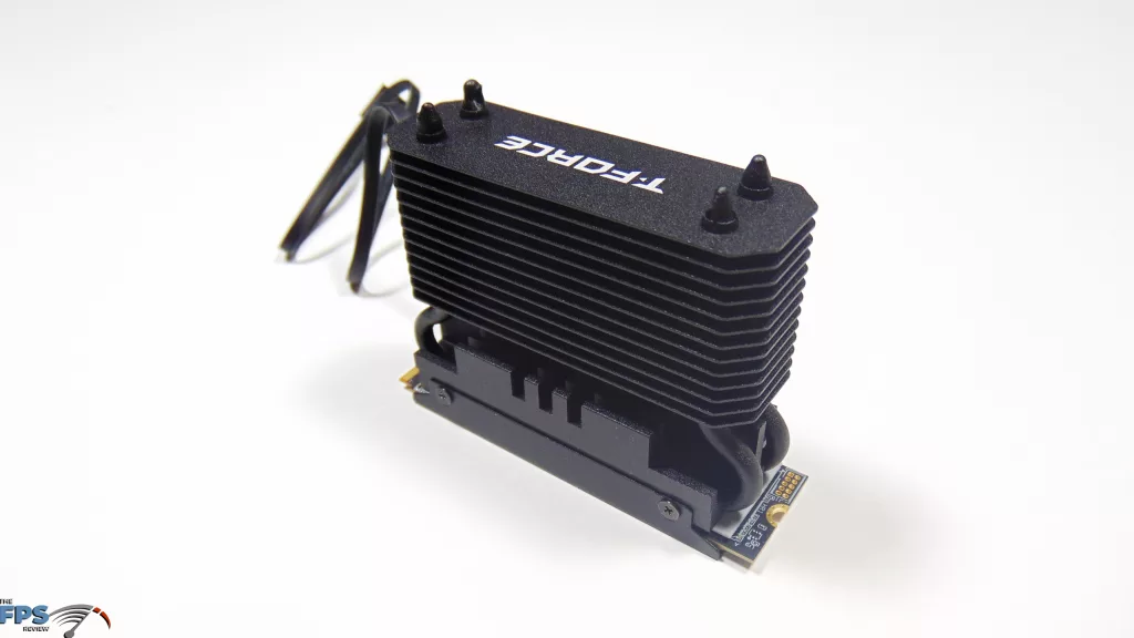TEAMGROUP T-FORCE GE PRO AirFlow I 2TB PCIe Gen5 M.2 NVMe SSD Top Down Back Side View