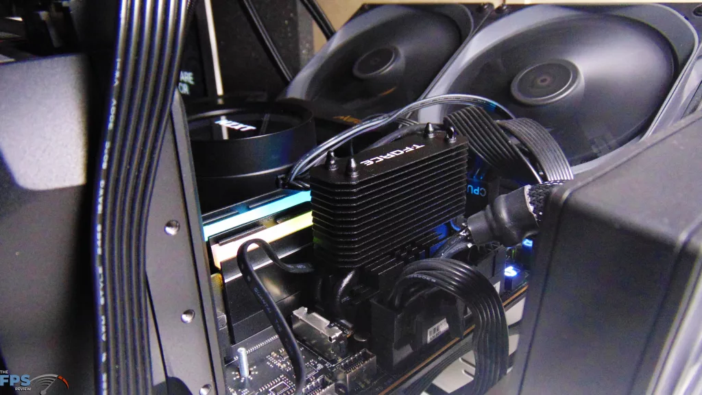 TEAMGROUP T-FORCE GE PRO AirFlow I 2TB PCIe Gen5 M.2 NVMe SSD Installed in Computer