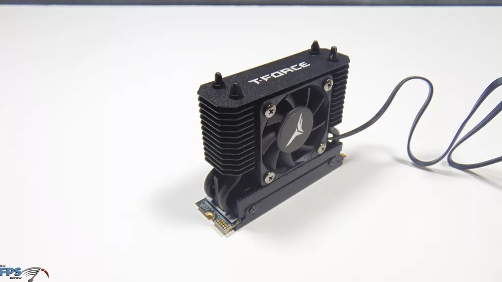 TEAMGROUP T-FORCE GE PRO AirFlow I 2TB PCIe Gen5 M.2 NVMe SSD Top Down Side View