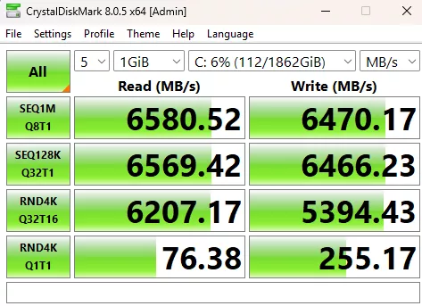 GIGABYTE X870E AORUS MASTER: CrystalDisk