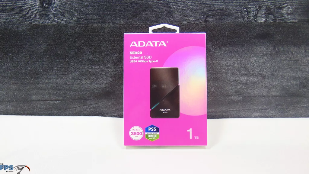 ADATA SE920 1TB External SSD Storage Box Front