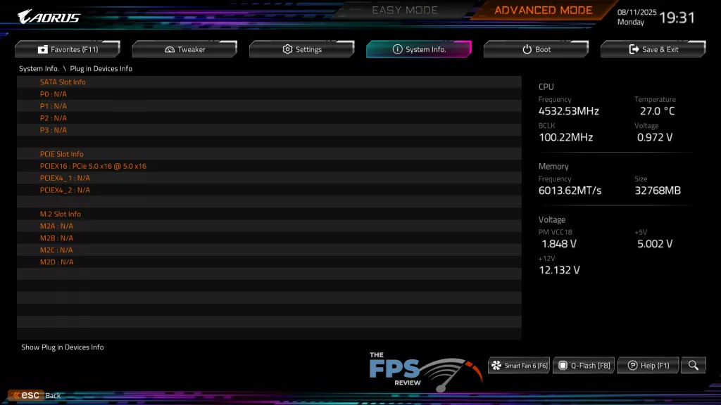 GIGABYTE X870E AORUS MASTER: UEFI/BIOS