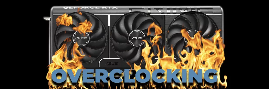 ASUS PRIME GeForce RTX 5070 Ti with Flames and Overclocking Text