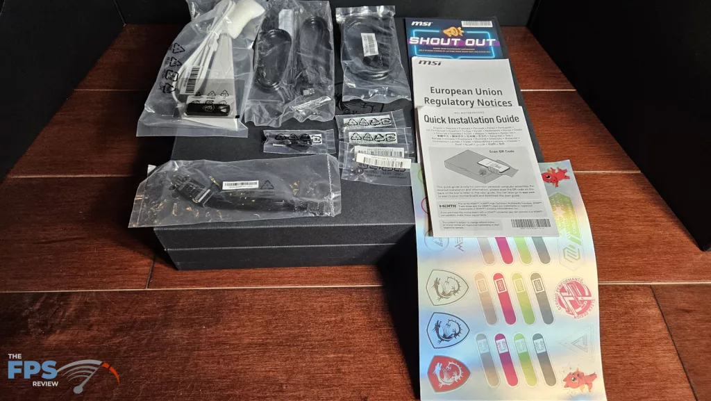 MSI MAG X870E TOMAHAWK MAX WiFi PZ motherboard: accessories