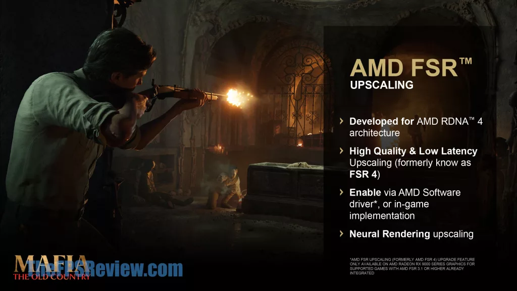 AMD FSR Redstone Press Presentation Slide