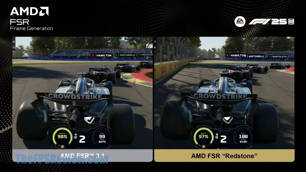 AMD FSR Redstone Press Presentation Slide