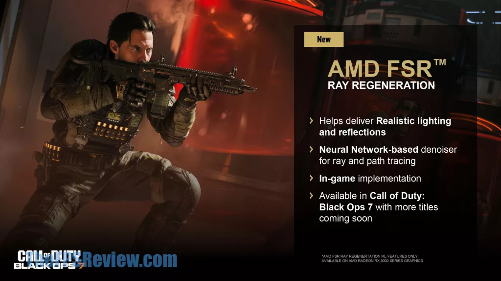 AMD FSR Redstone Press Presentation Slide