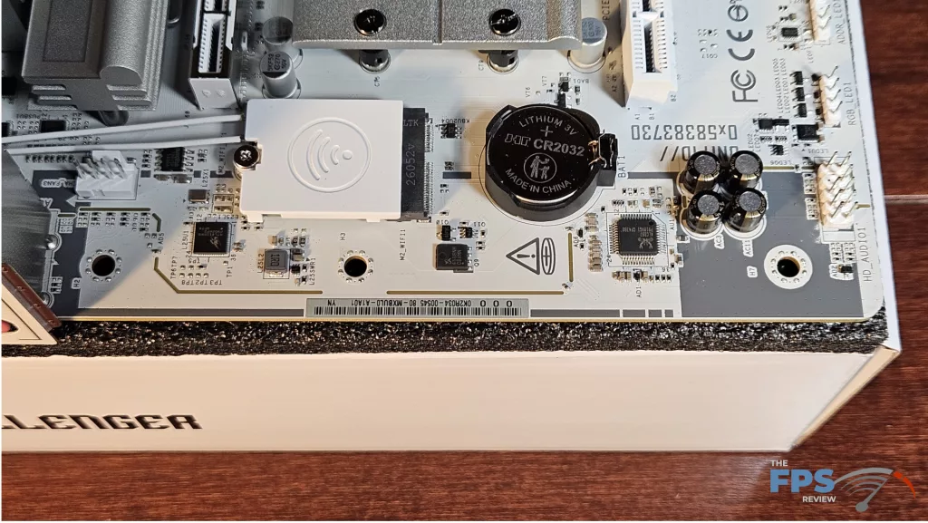 ASRock X870 CHALLENGER WiFi White motherboard: left side